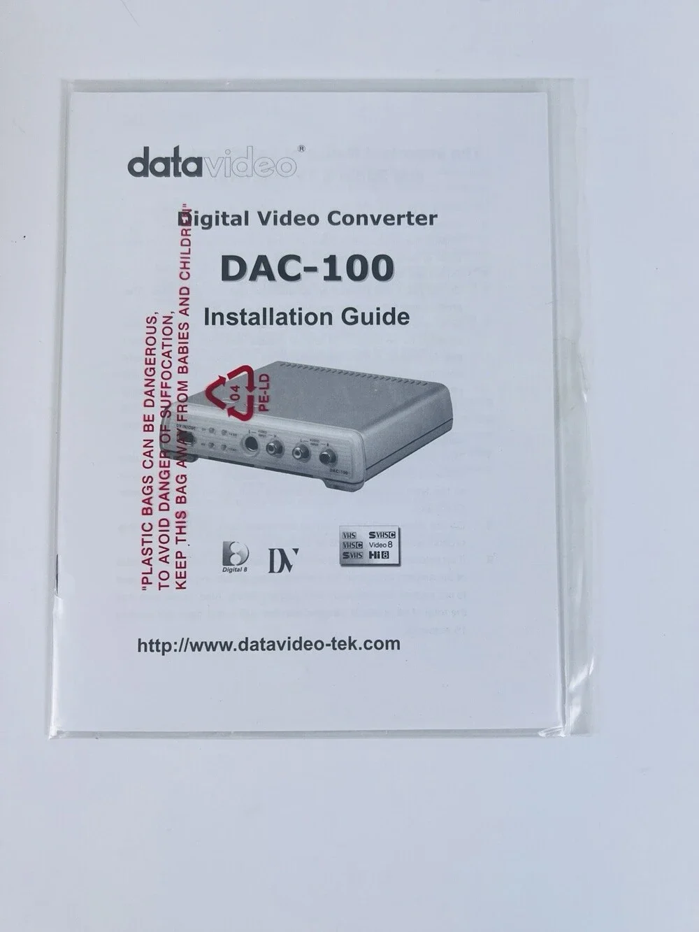 Datavideo DAC-100 Bi-Directional Video Converter Open Box Factory Sealed Content